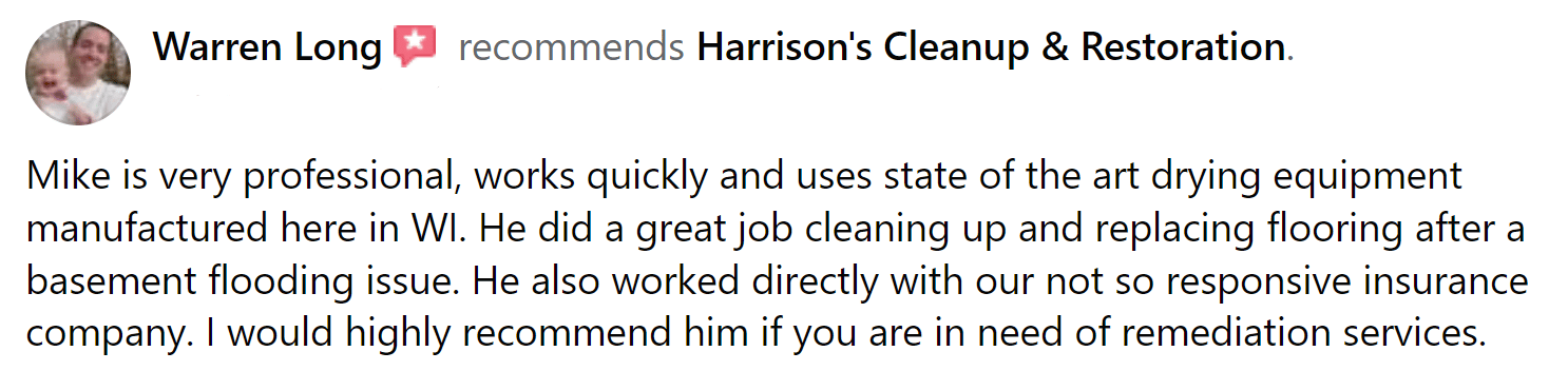Harrison's Cleanup & Restoration Review